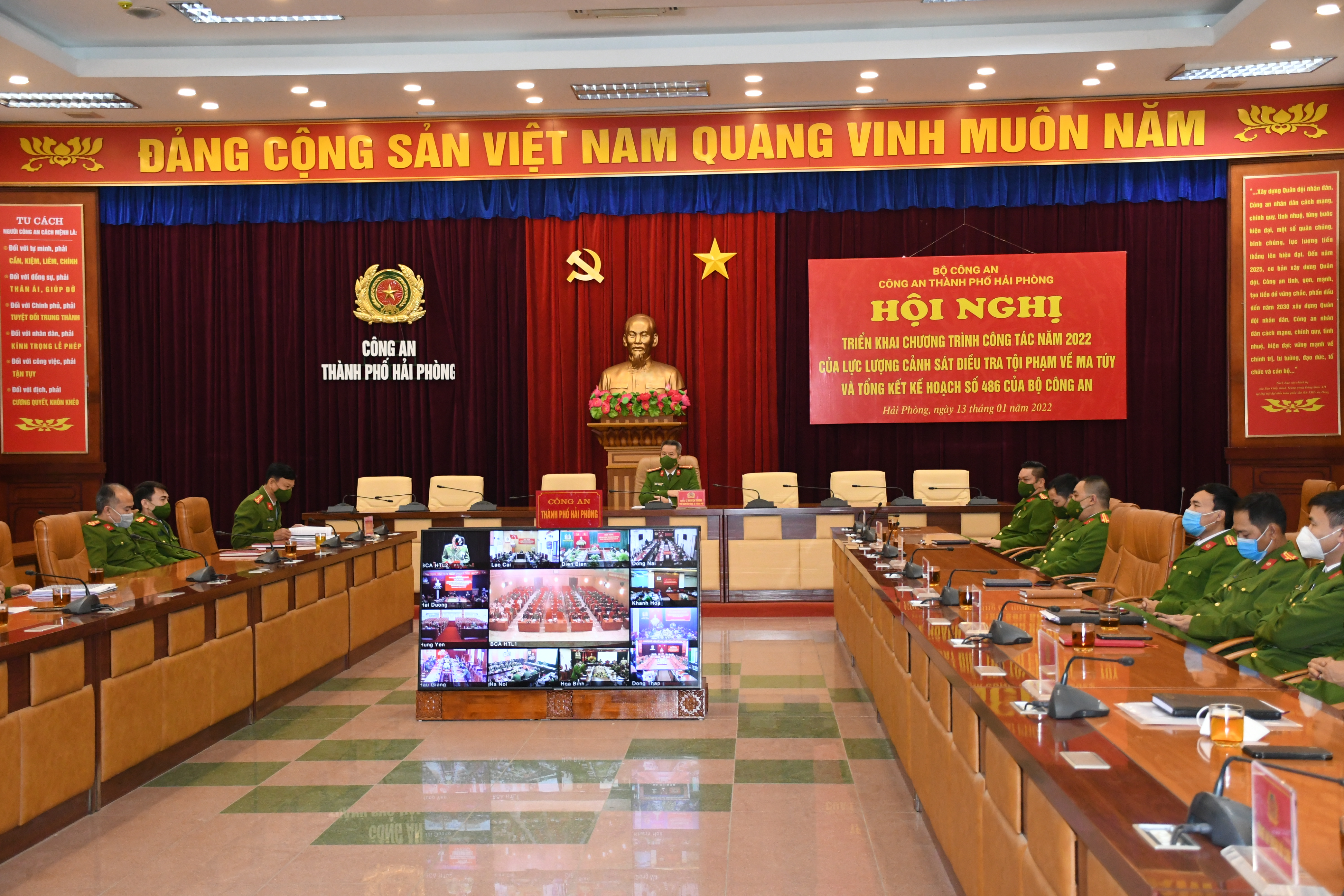 Lực lượng Cảnh sát điều tra tội phạm về ma túy quyết tâm hoàn thành xuất sắc nhiệm vụ công tác năm 2022